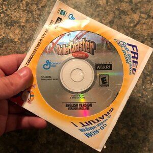 Vintage 2001 Rollercoaster Tycoon CD ROM